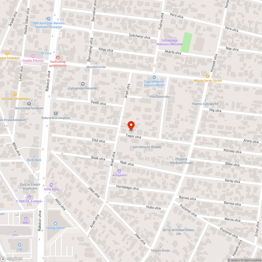 Esővíz bejelentés helye