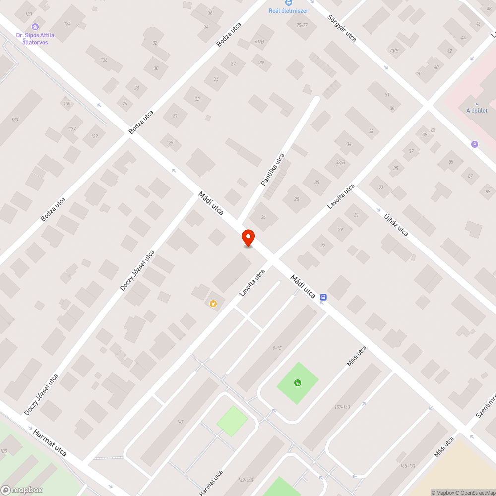 Kidőlt fa bejelentés helye