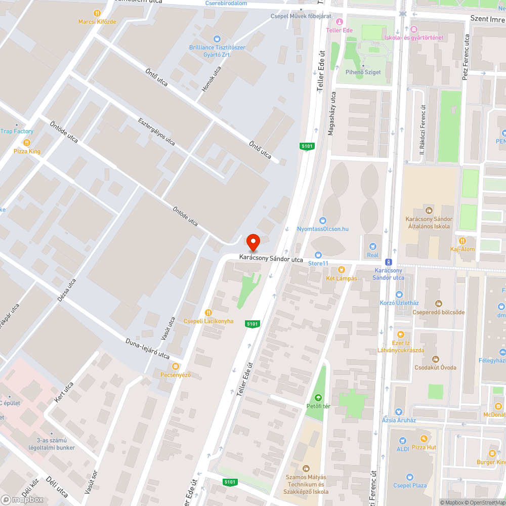 Vegyes szemét bejelentés helye