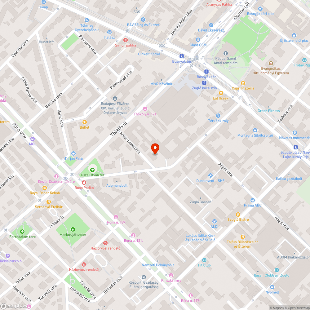 Undorító kutyakuka Bosnyák/Kövér Lajos bejelentés helye