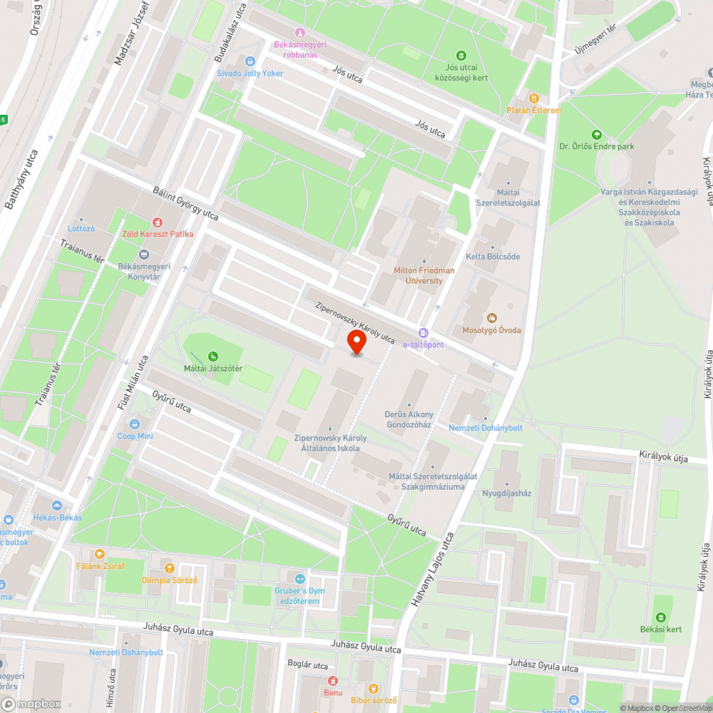 Graffiti az iskola oldalán bejelentés helye