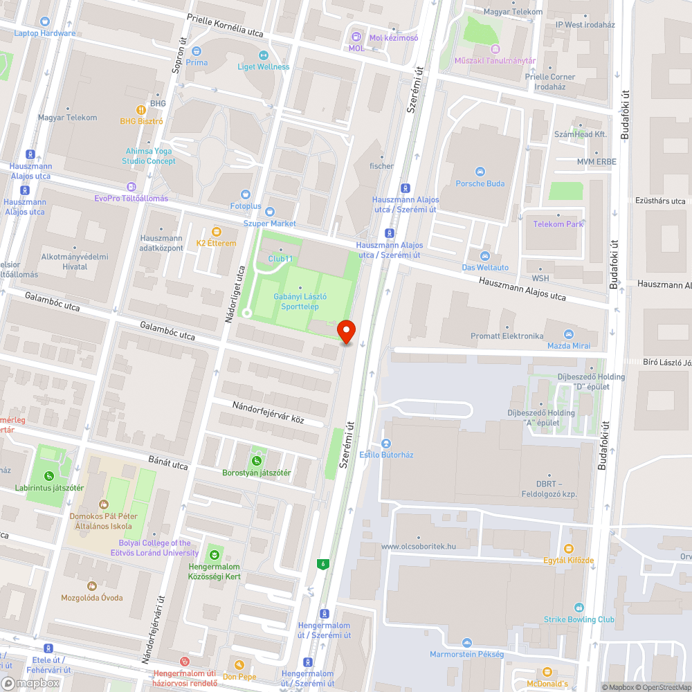 Túlnőtt bokrok bejelentés helye