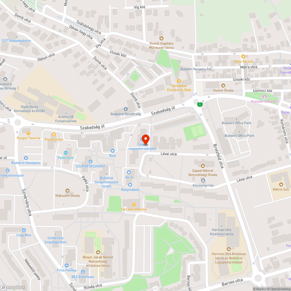 Rozsdabarna vasrúd bejelentés helye