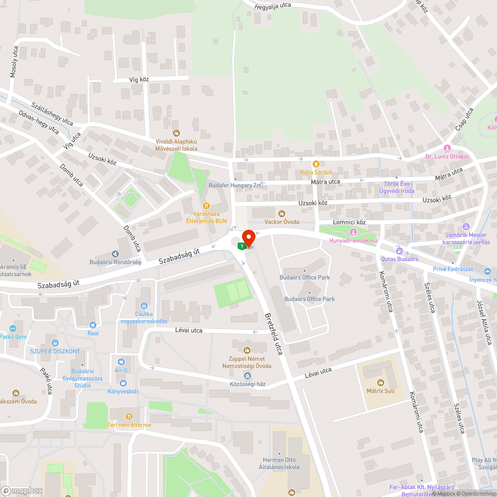 Üres keret bejelentés helye