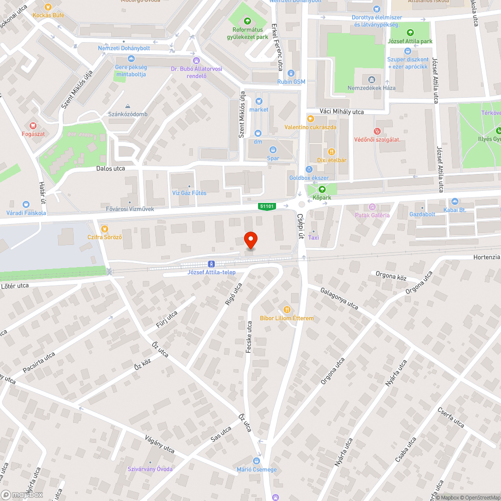 Elhanyagolt megálló bejelentés helye