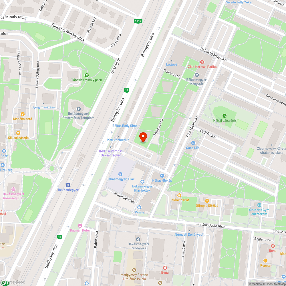 Halott fa bejelentés helye