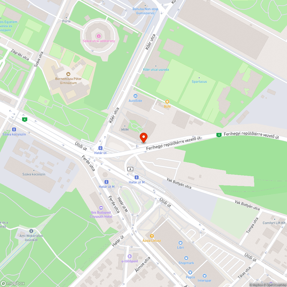 Szemetes közterület bejelentés helye