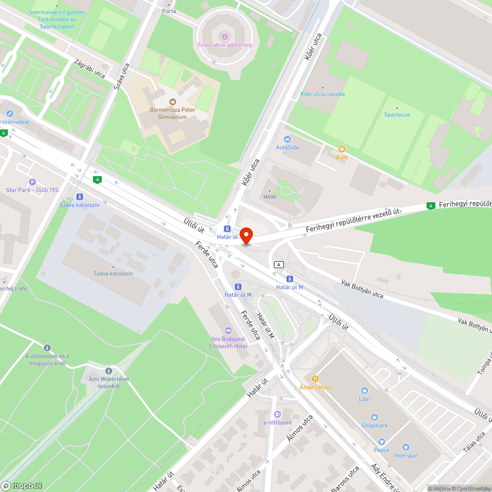 Zsákos hulladék bejelentés helye