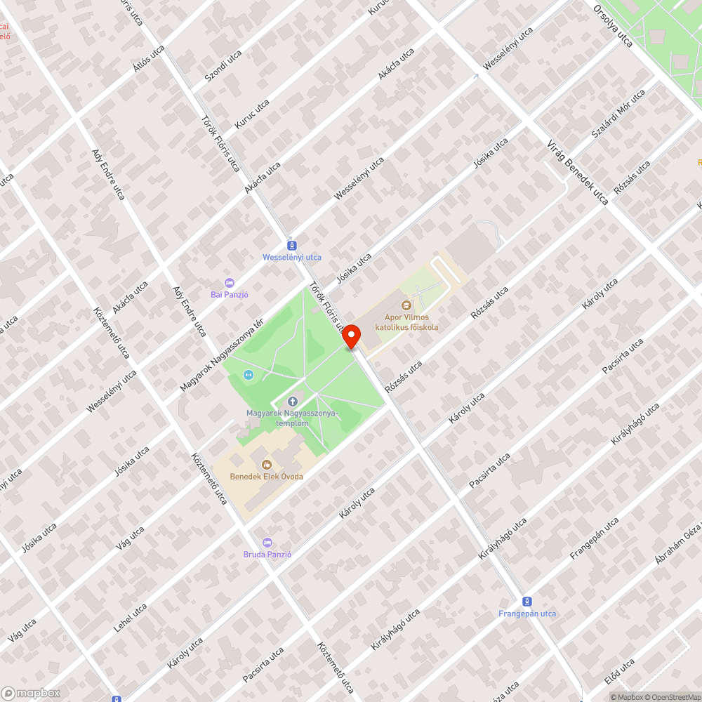 Kiszáradt/hiányzó fák bejelentés helye