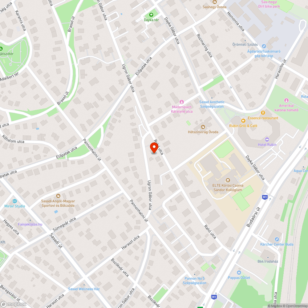 Rahó utca 32. közvilágítás bejelentés helye