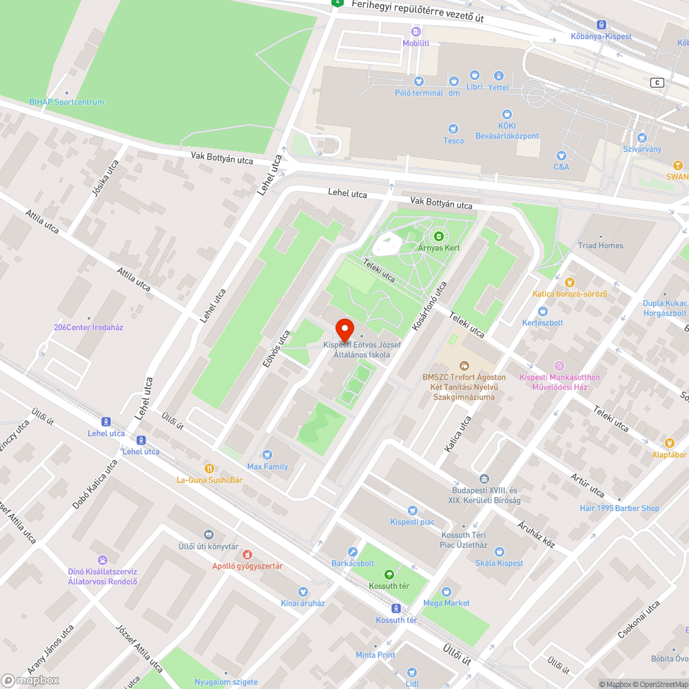 Megsüllyedt járda bejelentés helye