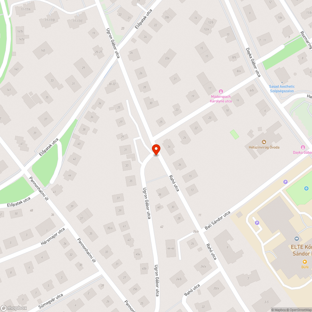 Ugron Gábor - Rahó utcatábla nem látszik bejelentés helye