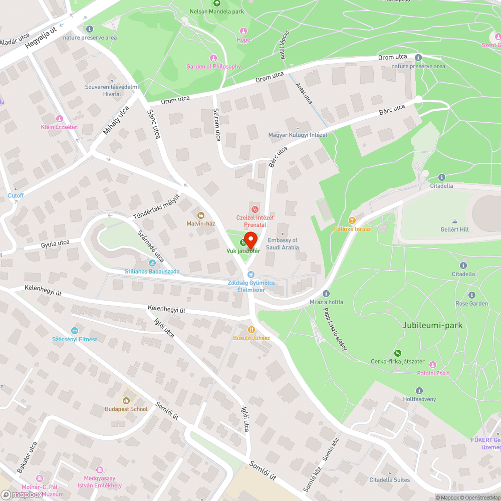 Vuk játszótér átcsúszópálya bejelentés helye