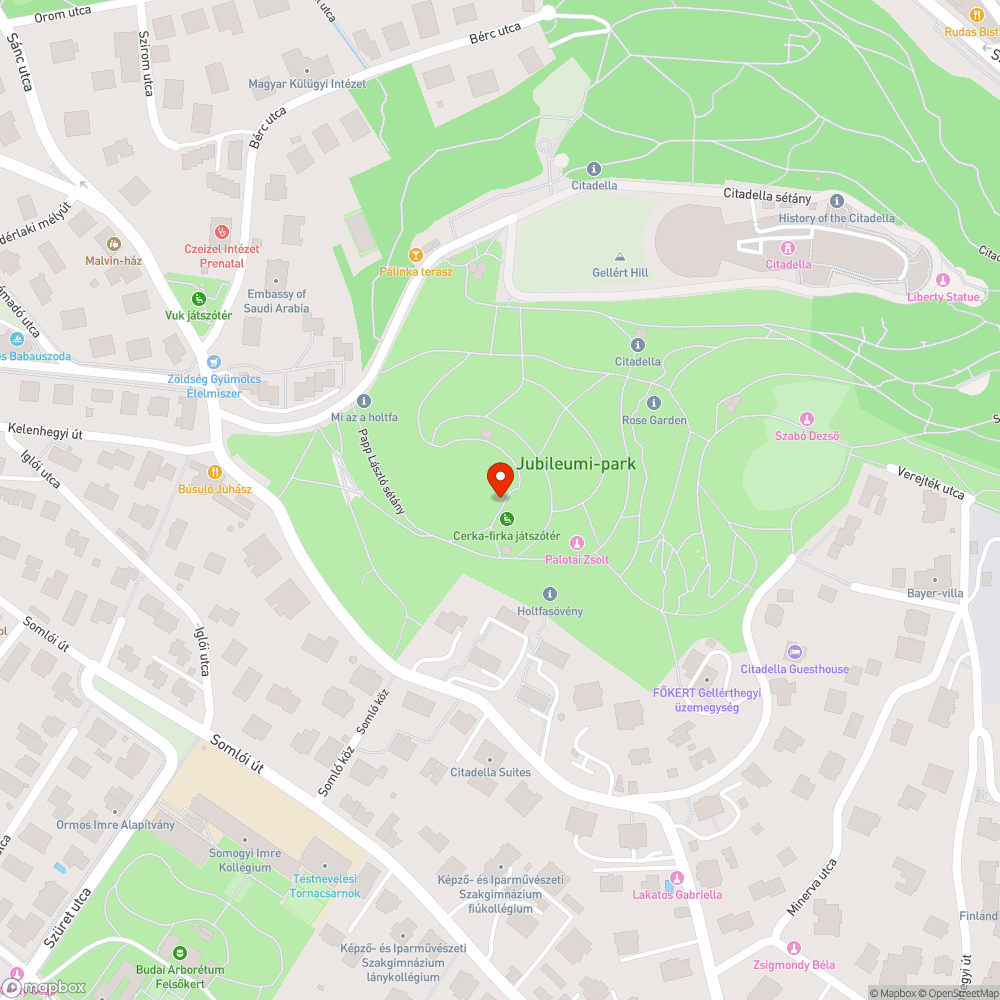 Összefirkált Ceruzás játszótér bejelentés helye