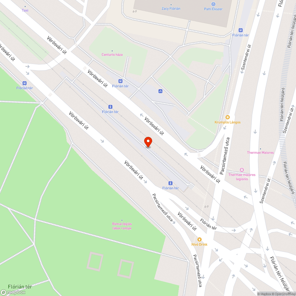 Vízesés a Flóriánon bejelentés helye