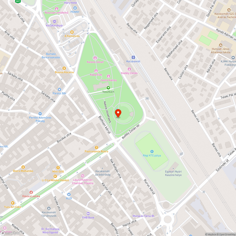 Vasútpark napok óta korom sötét esténként bejelentés helye