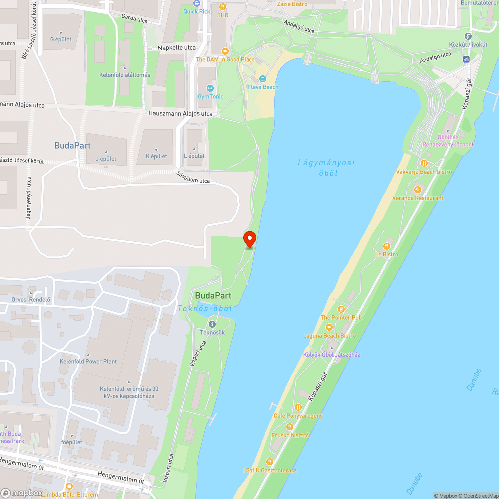 Elhanyagolt Kopaszi-gát park bejelentés helye