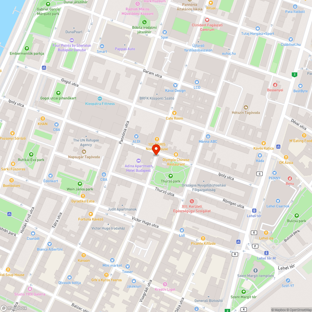 Felgyújtott bevásárlókocsi bejelentés helye