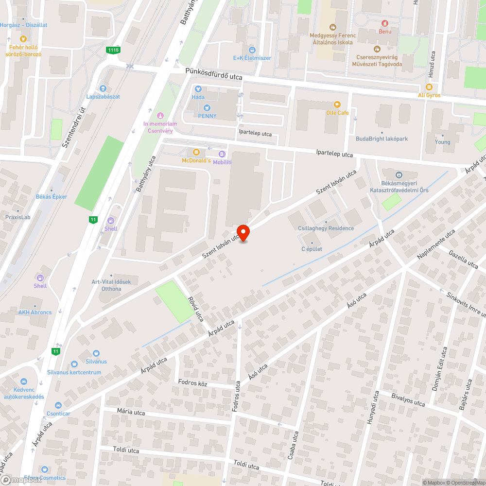 Sem utca, sem járda, sem közvilágítás bejelentés helye