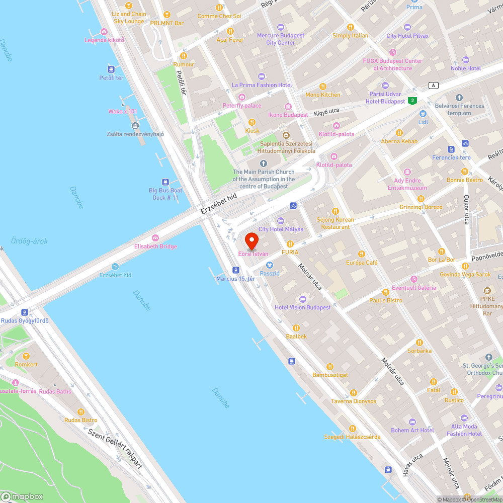 Kiszáradt fa bejelentés helye