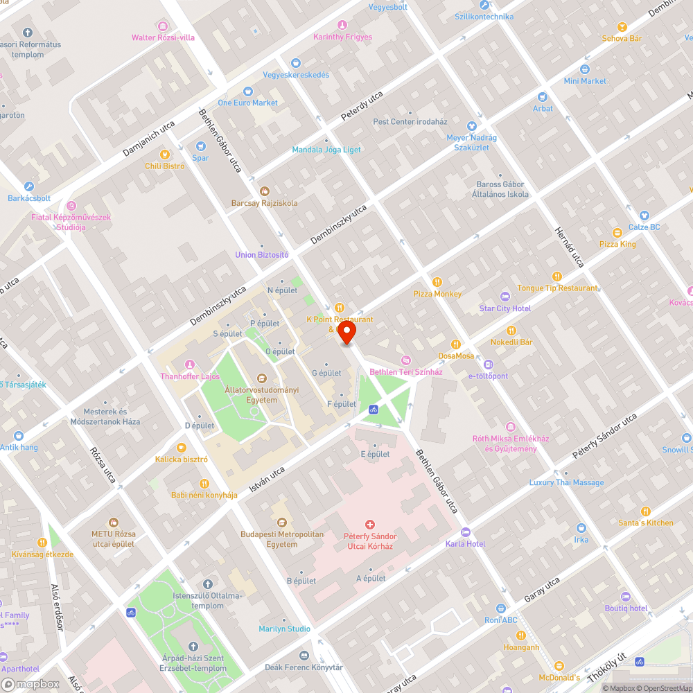 Kiszáradt fa bejelentés helye