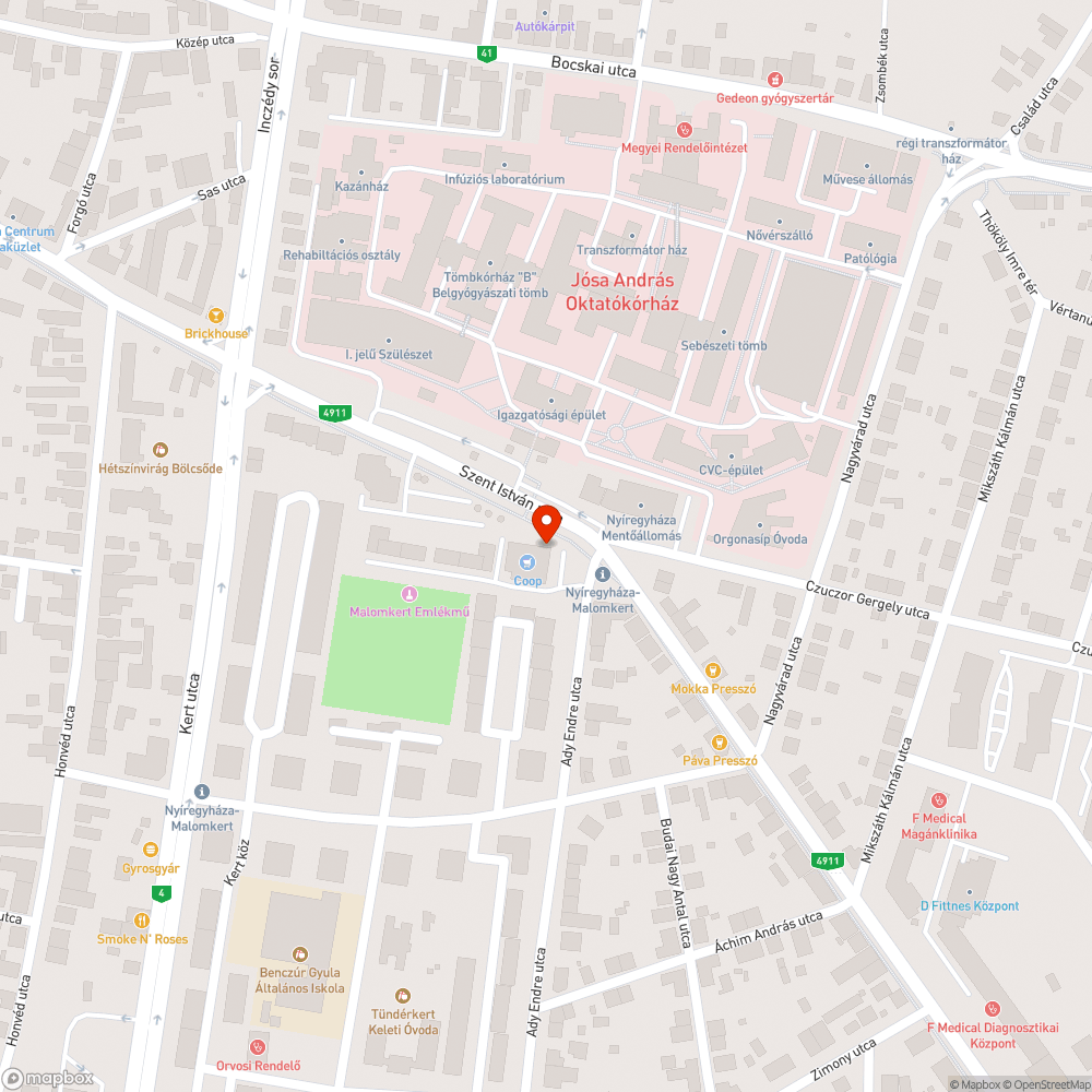 Szemetes parkoló bejelentés helye