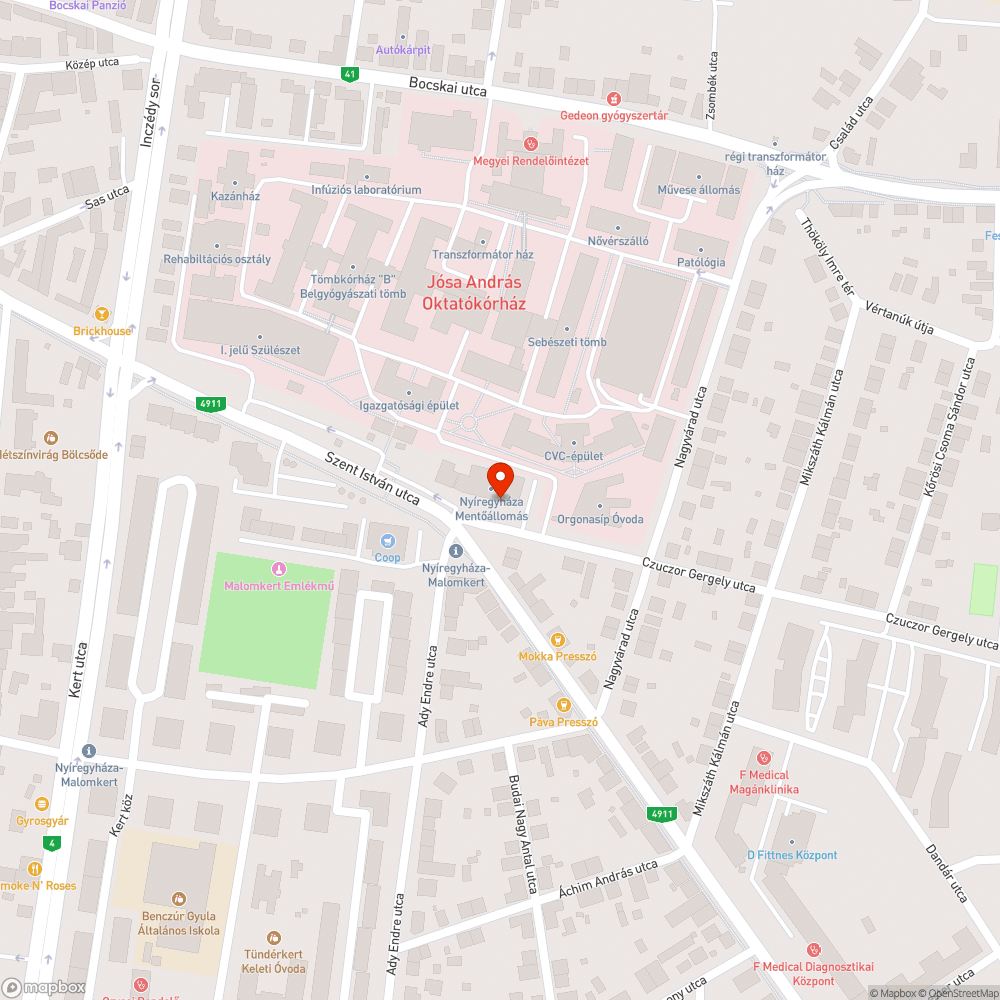 Járhatatlan járda bejelentés helye