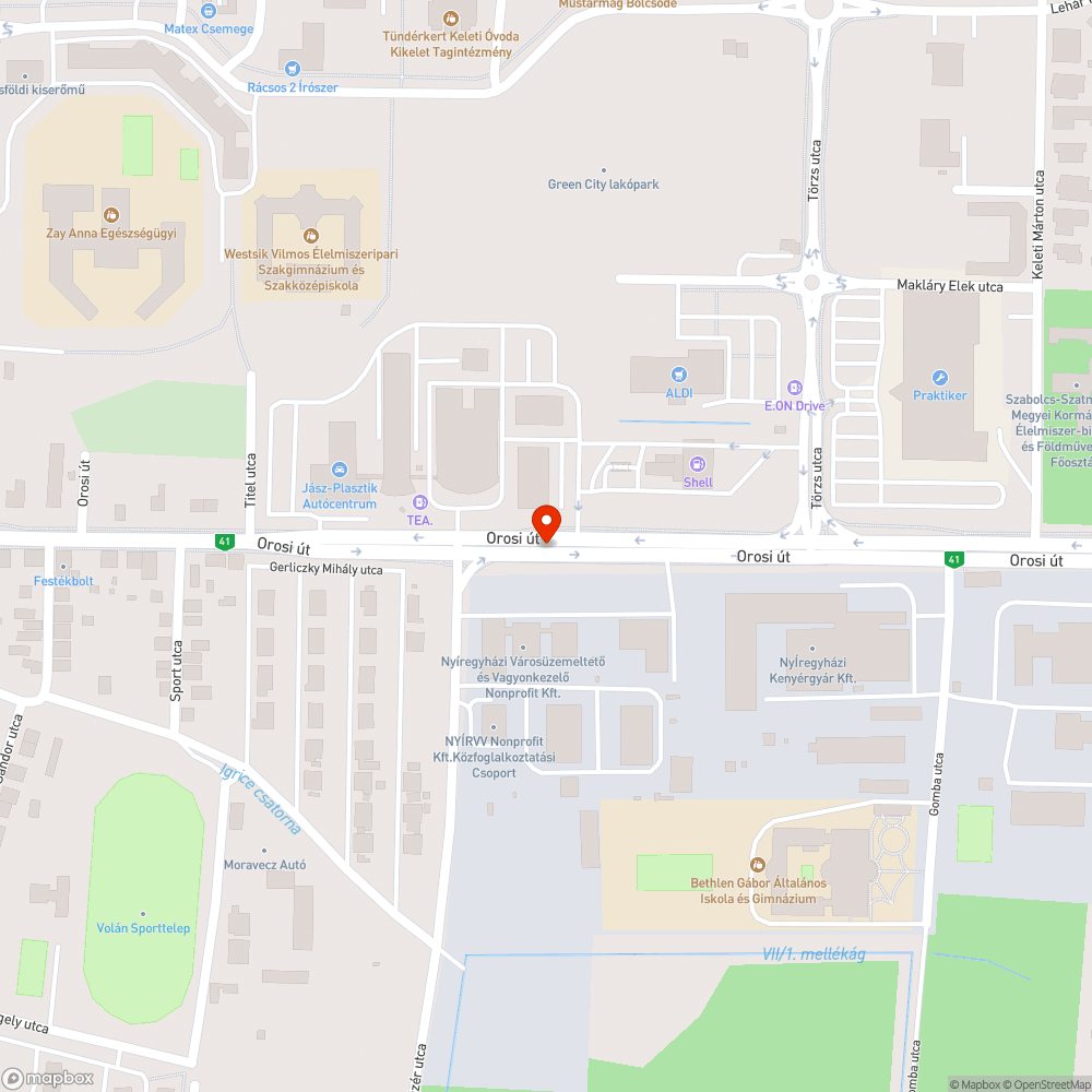 Száradó fák bejelentés helye