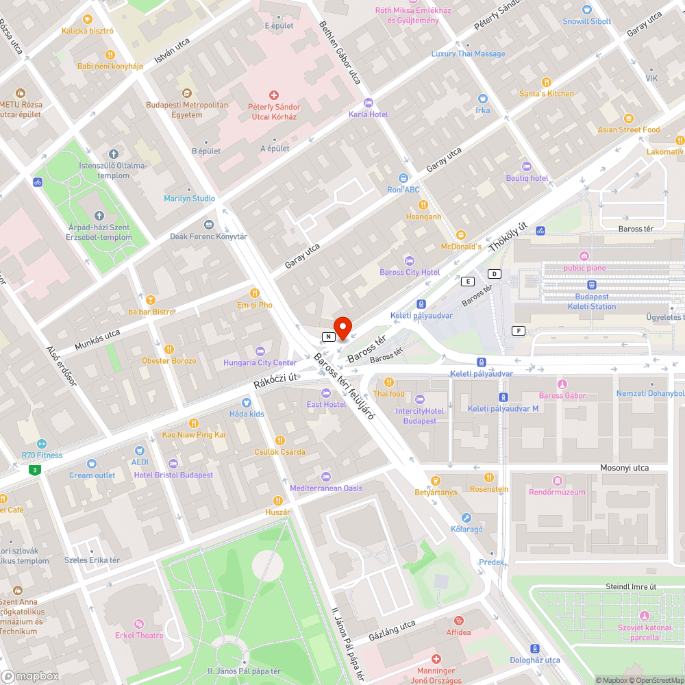 Graffitik a Keleti aluljáróban bejelentés helye