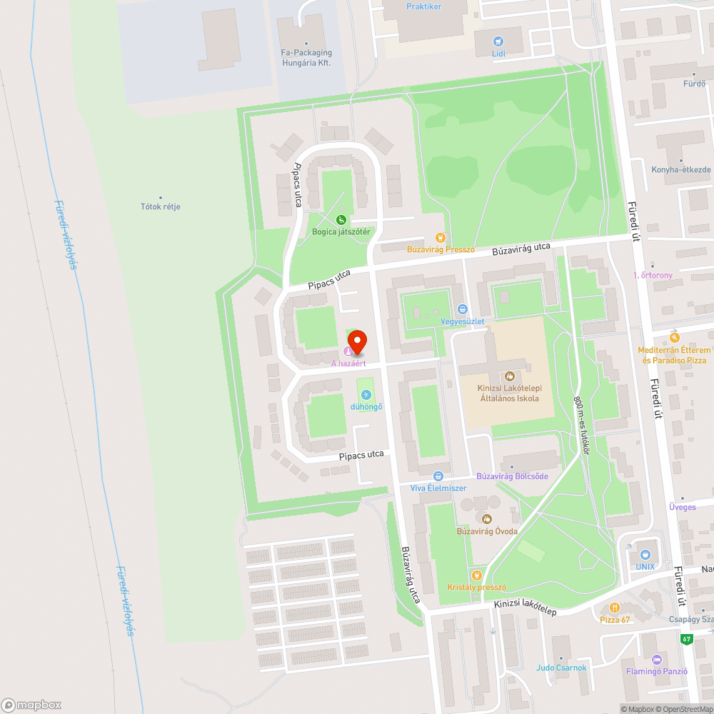 Kátyú a Pipacs utcában bejelentés helye