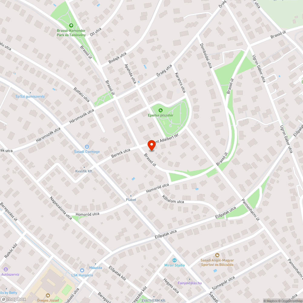 Zöldhulladék Brassó út 104. bejelentés helye