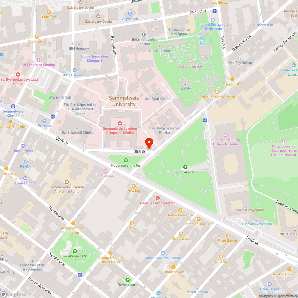 Megrongálódott közmű fedő bejelentés helye