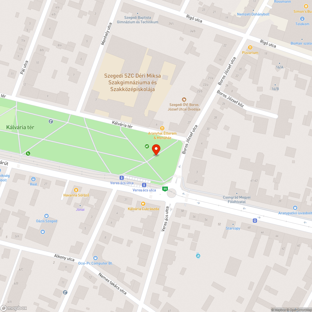 Letört padtámla bejelentés helye