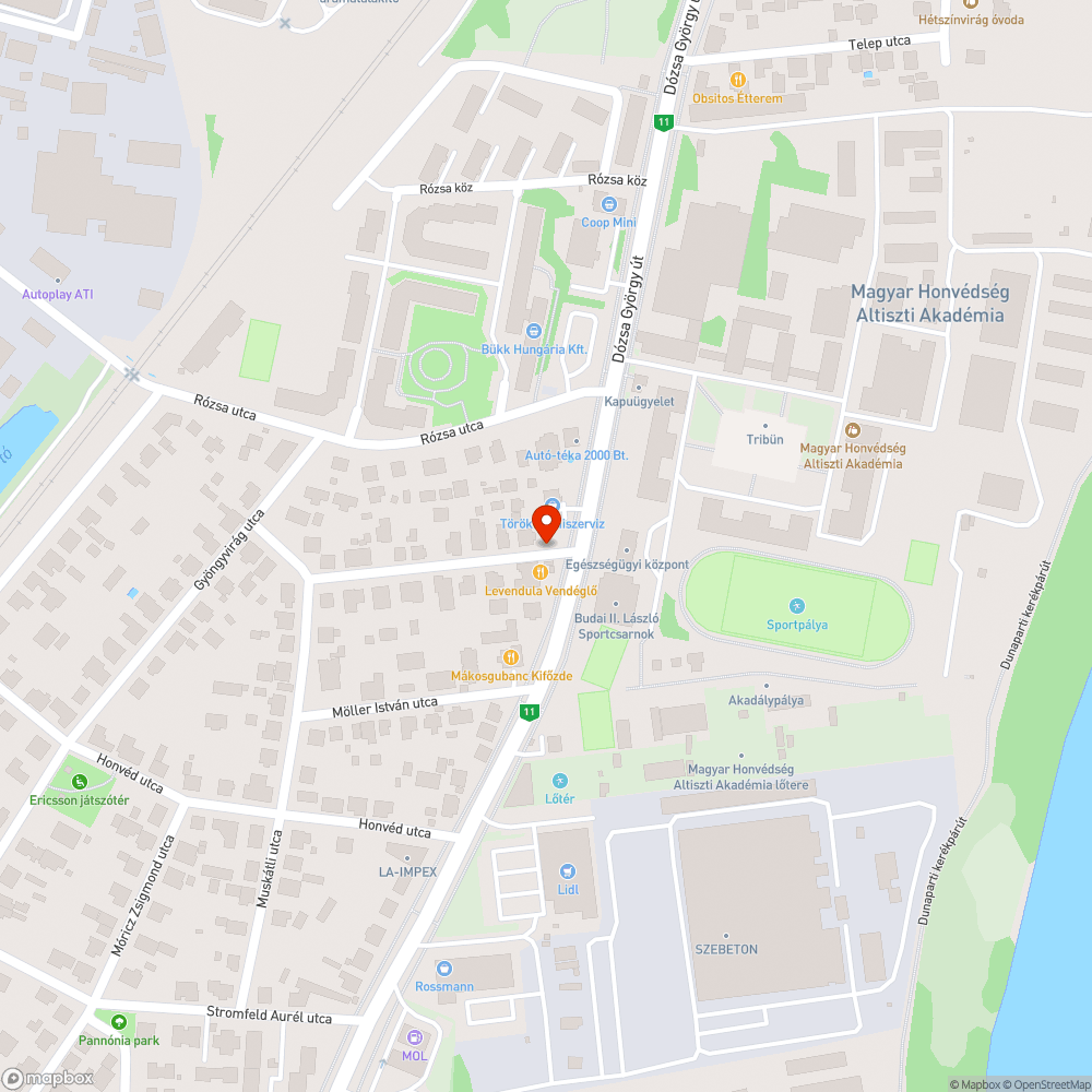 Kidöntött jelző tábla bejelentés helye