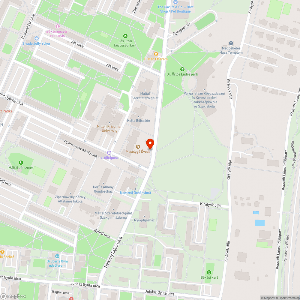 Graffiti bejelentés helye