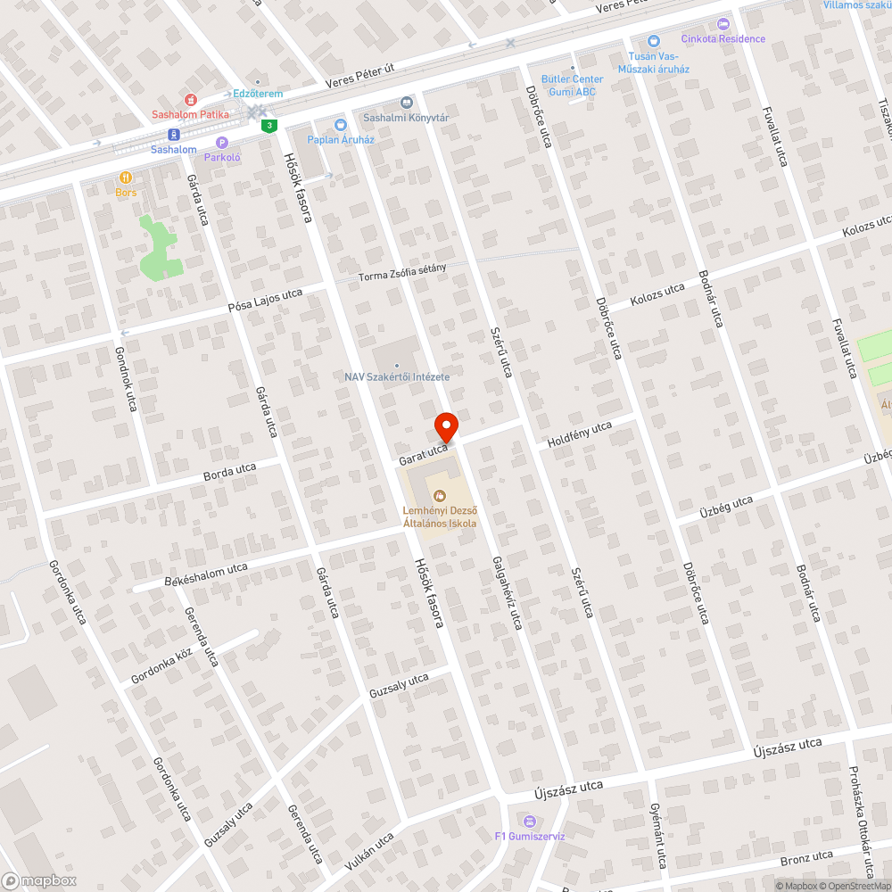 Mozdulatlanul álló autó bejelentés helye