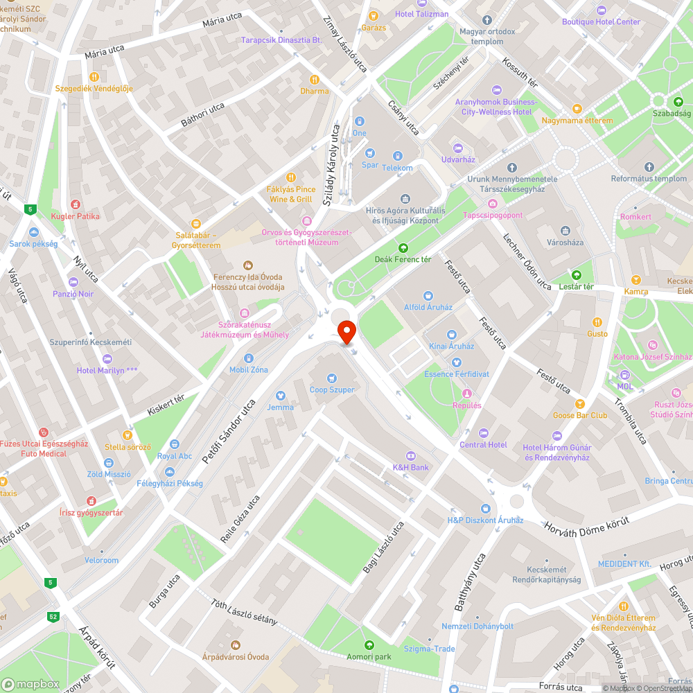 Nem működő közvilágítás a Dobó körúton bejelentés helye