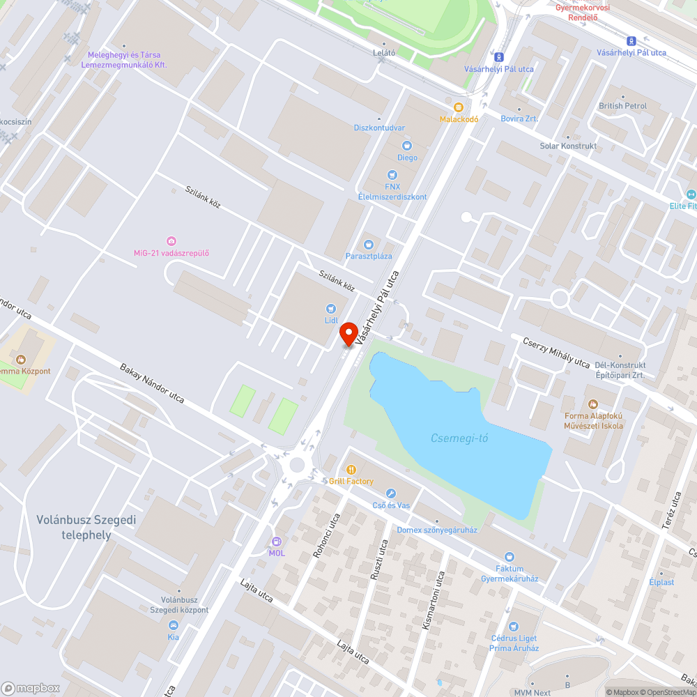 DAKK arculatos, hámló tábla bejelentés helye