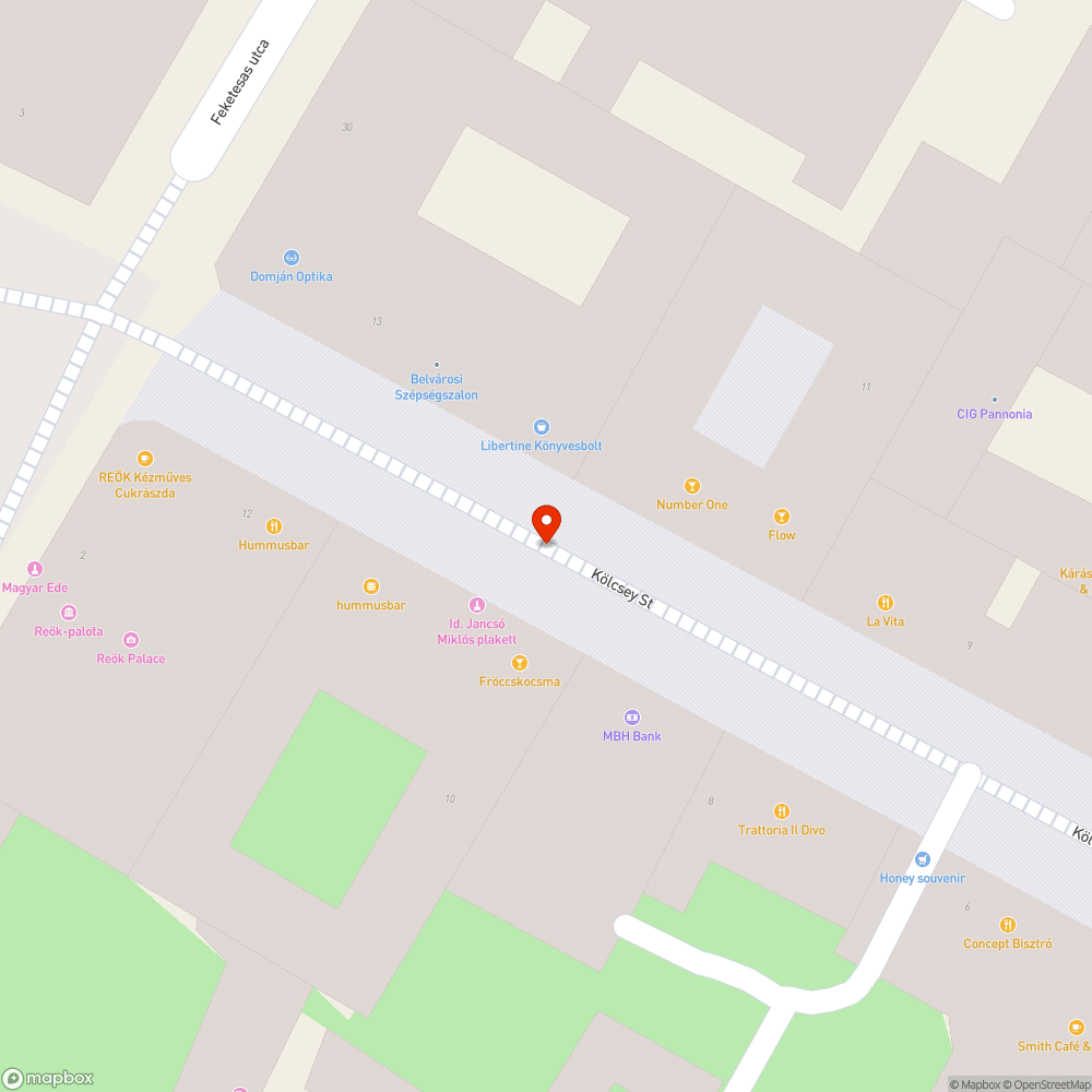 Hiányzó térkő a Kölcsey utcában bejelentés helye