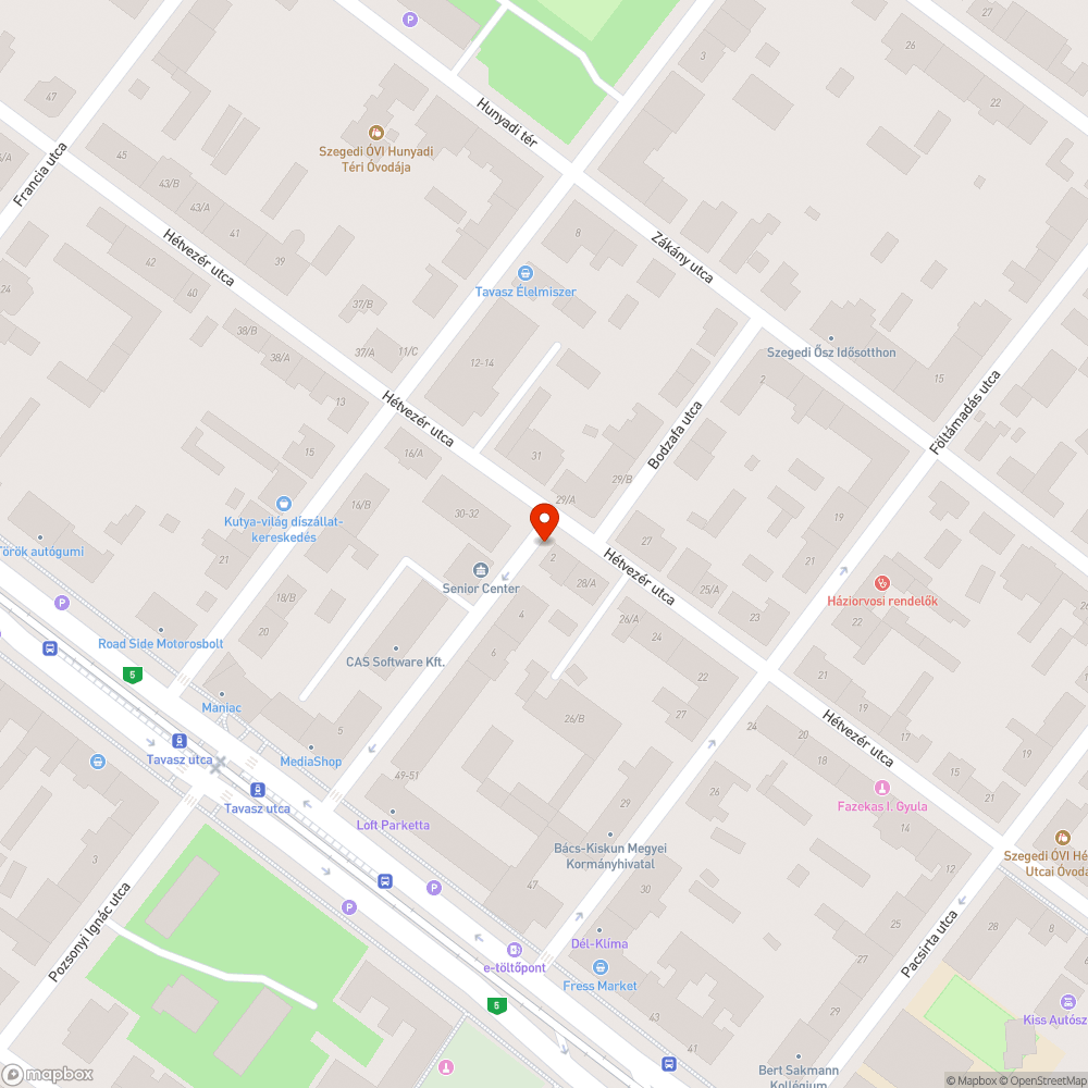 Lámpák nem világítanak - Eszperantó/Hétvezér utca sarka bejelentés helye