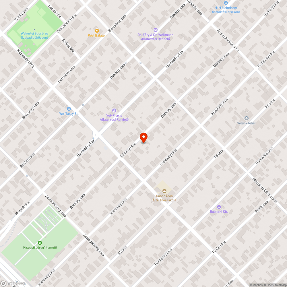 Letört faág bejelentés helye