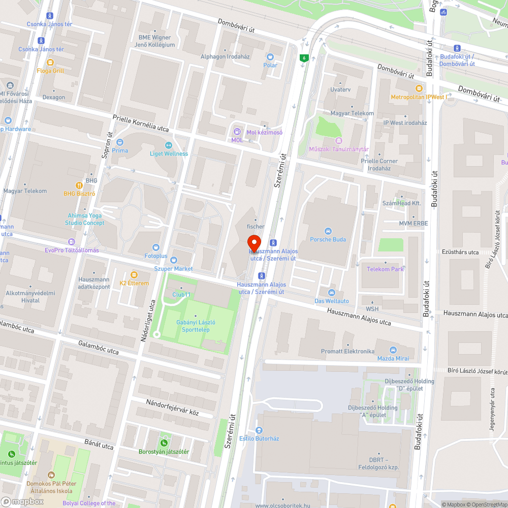 Letört faág bejelentés helye