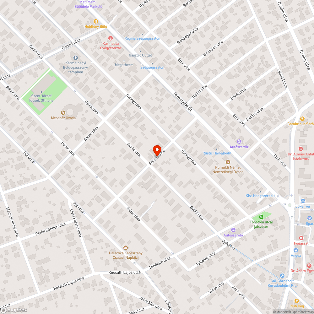 Érd ferenc utca közlekedési szempontból használhatatlan a sok kátyú miatt. bejelentés helye