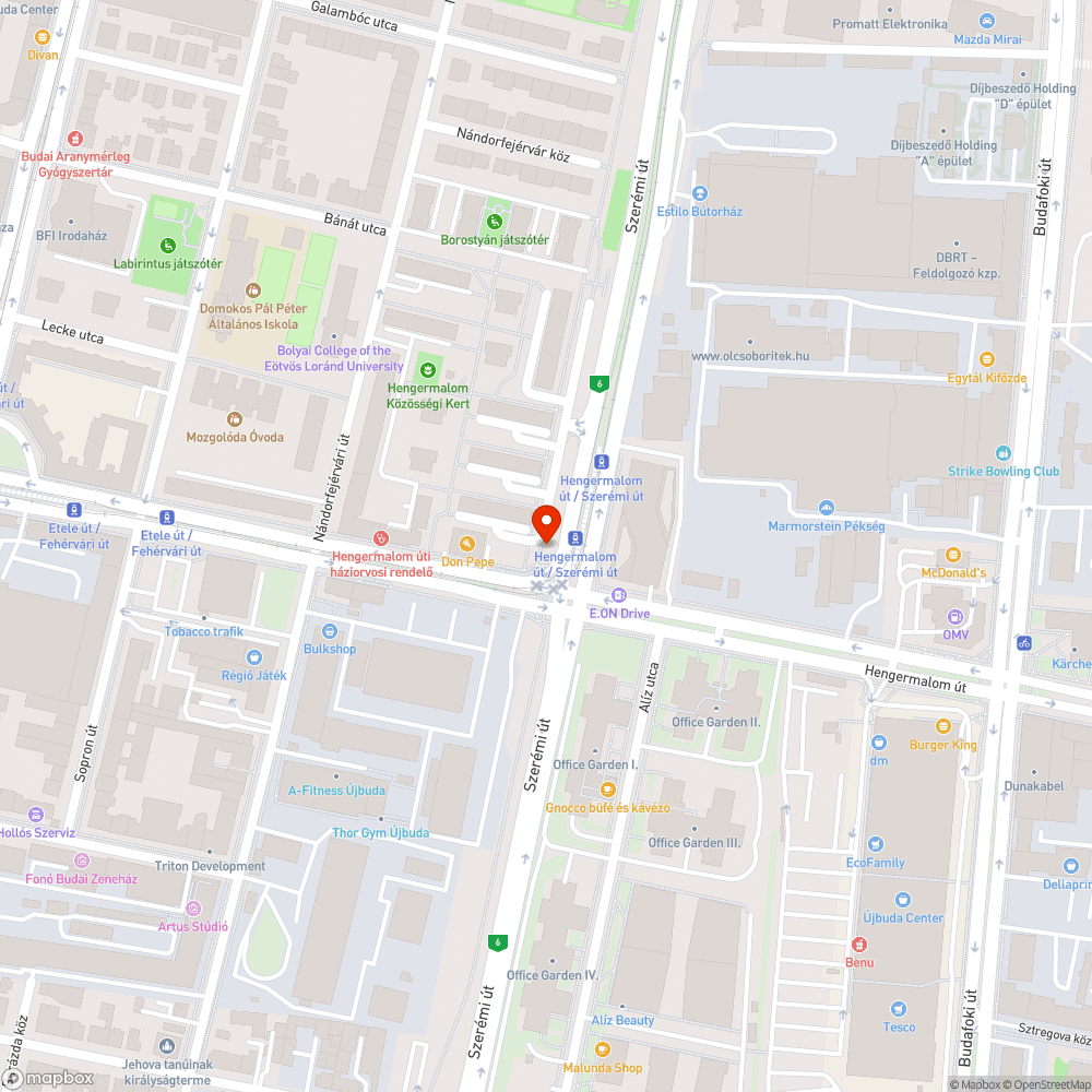 Halott fa bejelentés helye