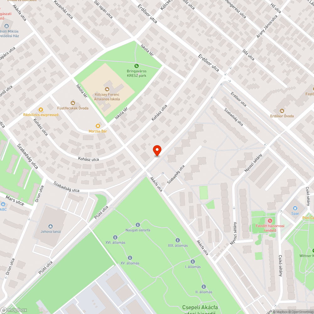 Eldugult víznyelő bejelentés helye