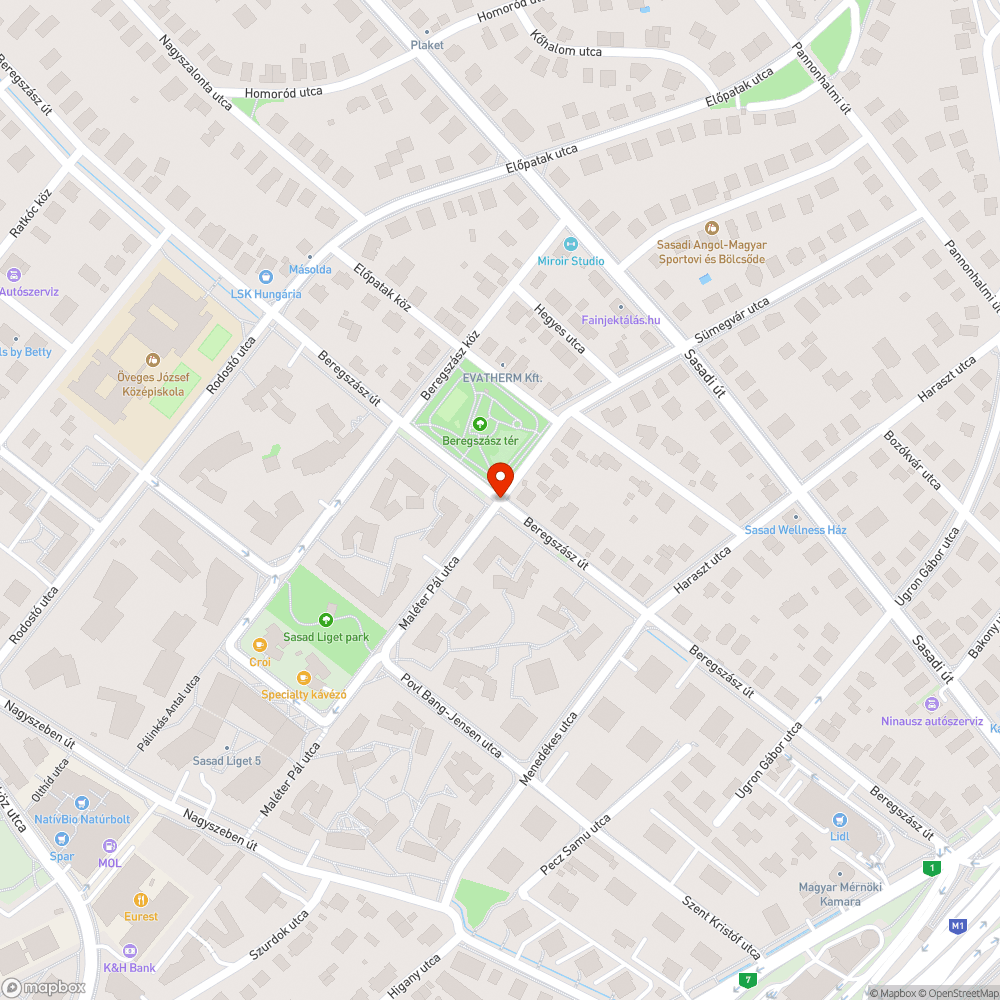 Elhagyatott autó bejelentés helye