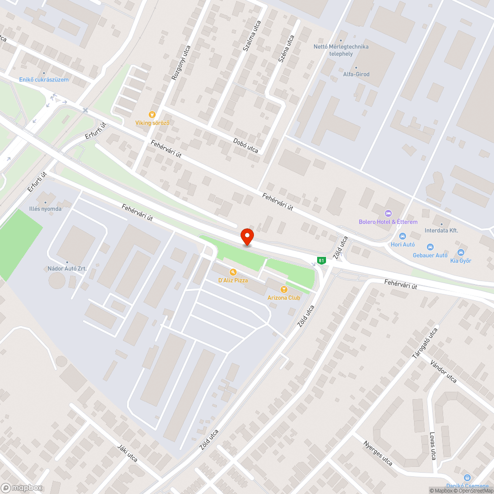 Kidőlt fa a járdán bejelentés helye