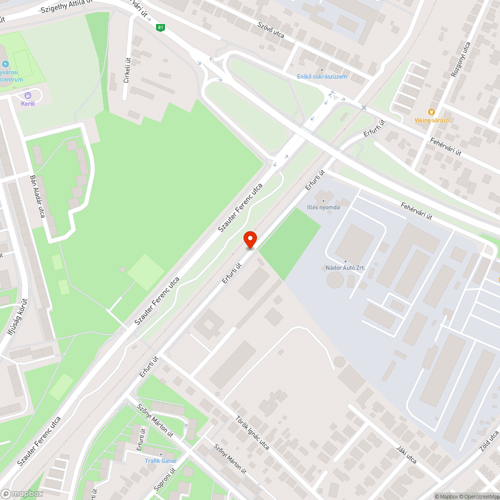 Kiszáradt fa bejelentés helye