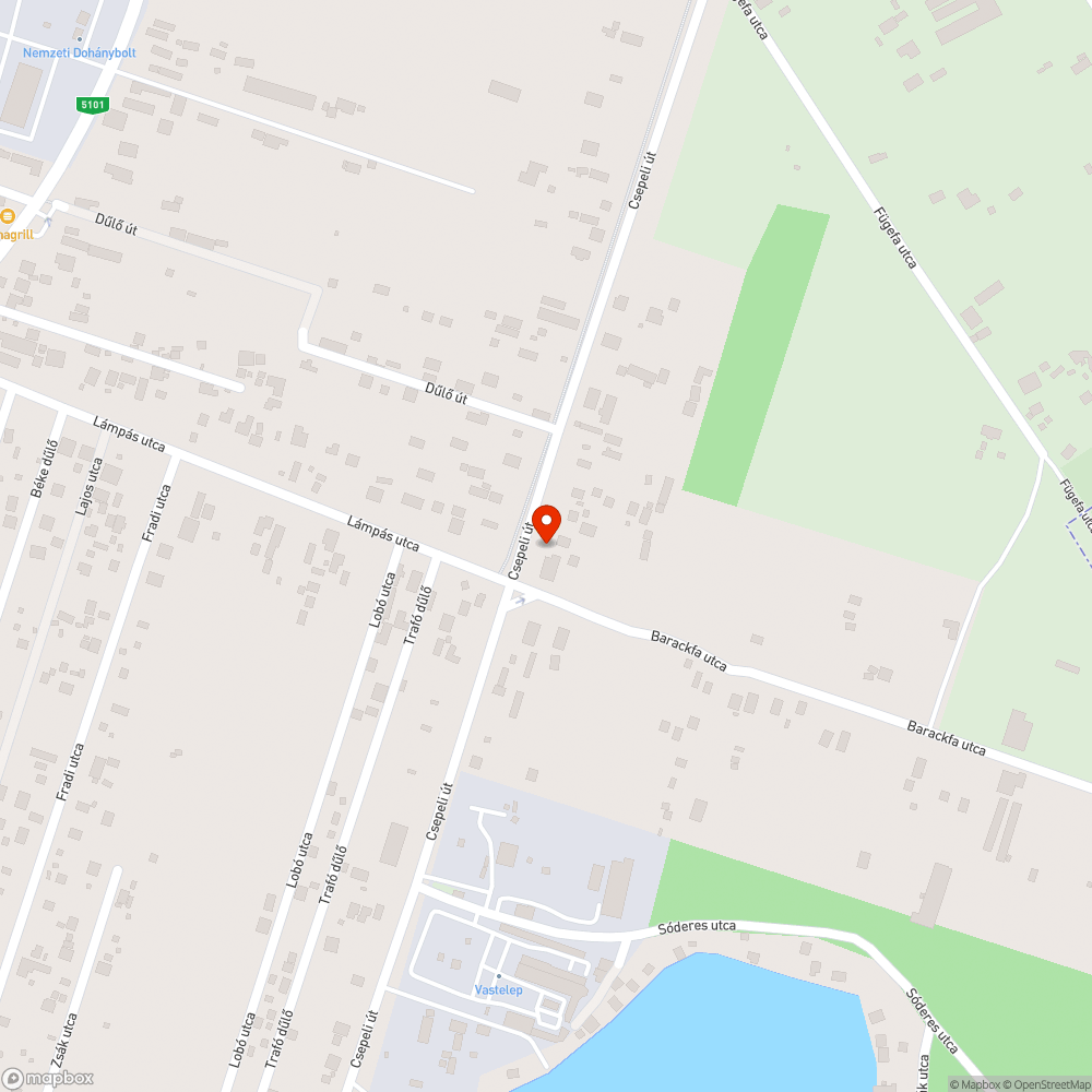 Gazos állomás bejelentés helye