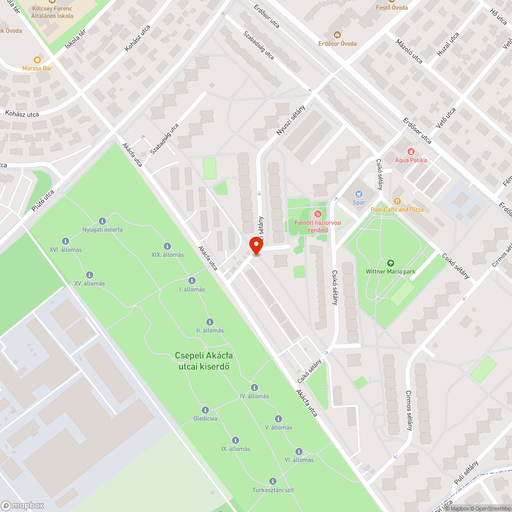 Kitört poller bejelentés helye